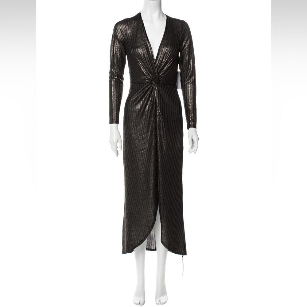 Reformation Black Midi Length Dress